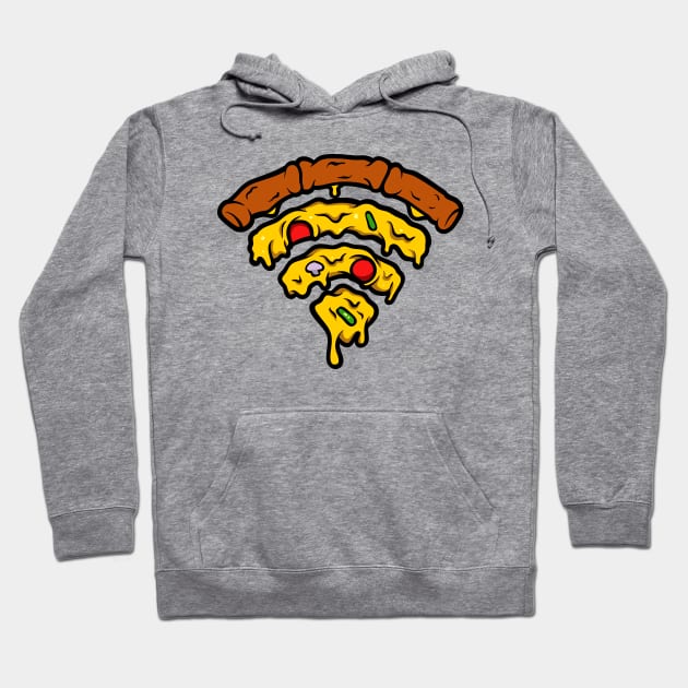 Pizza WIFI Hoodie by Mako Design 